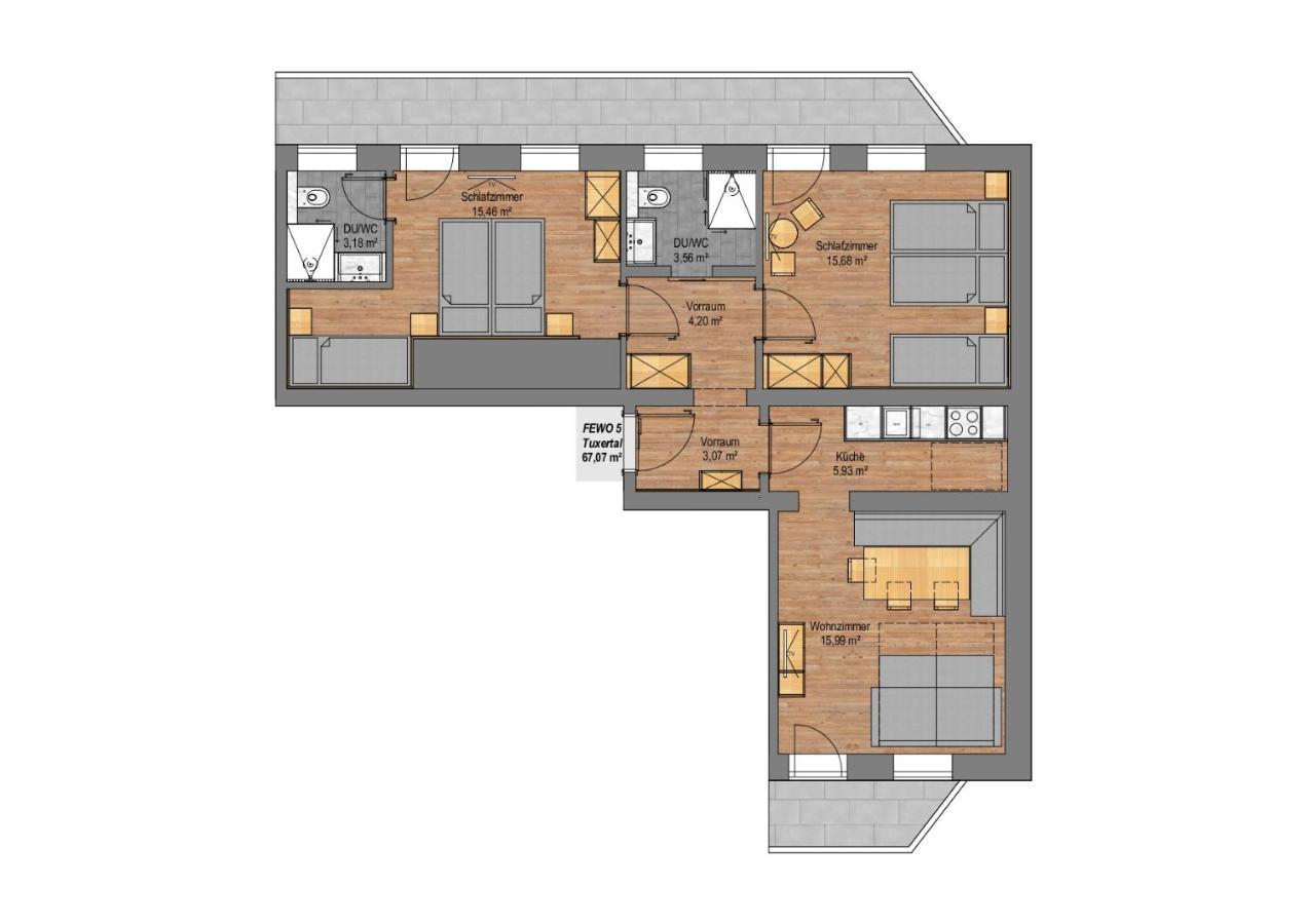 Apartments Rosenhof Майрхофен Экстерьер фото